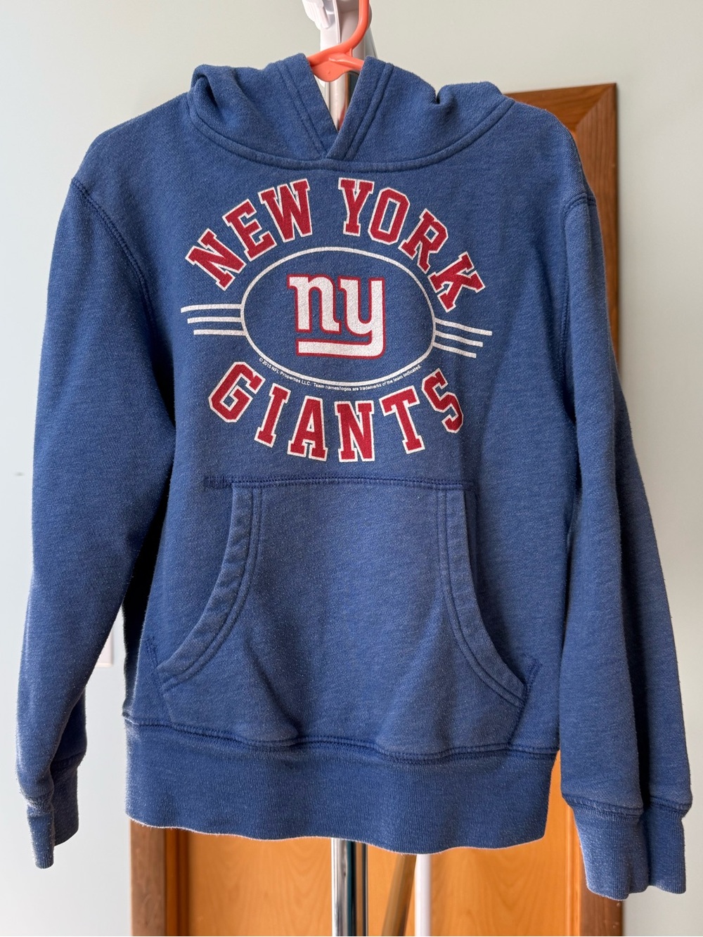 Kids size 5 / xs official nfl ny giants hoodie sweatshirt New York blue